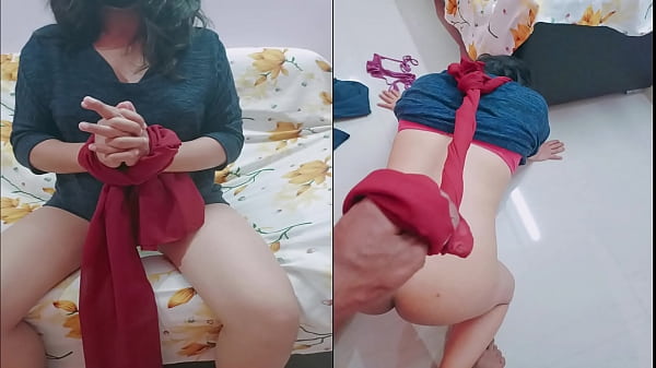कामवाली बाई को हाथ बांध के रखेल बनाकर सारी रात चोदा
