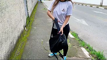 Teacher Gave A Student A Ride And Fucked Her In The Car Right Outside The School Gates.