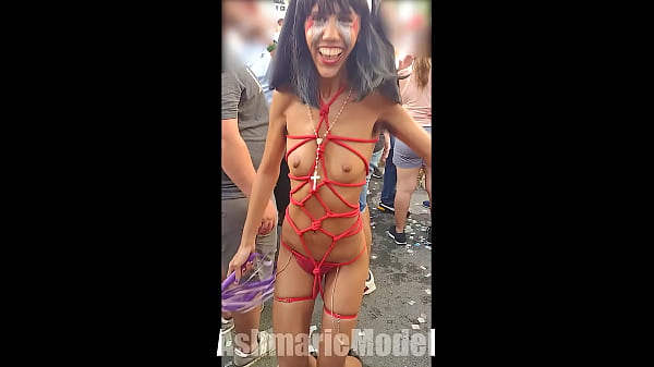 Dancing Wild, Skirt Flying High, Nipple Slips Out For Everyone To See In Public