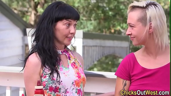 Desperate Sluts Tongue-fucking Each Other Like Animals In Heat