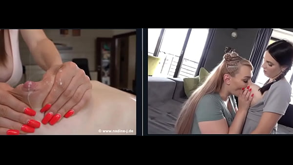 Sloppy Milk-drenched Lesbian Tits, Wet And Leaking For Each Other